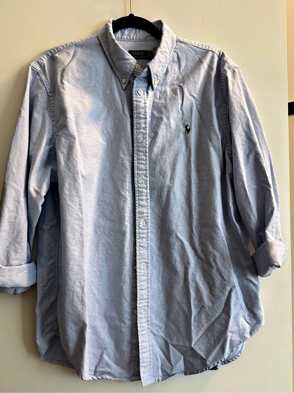 Polo Ralph Lauren Button Down Shirt Blue XL Like New